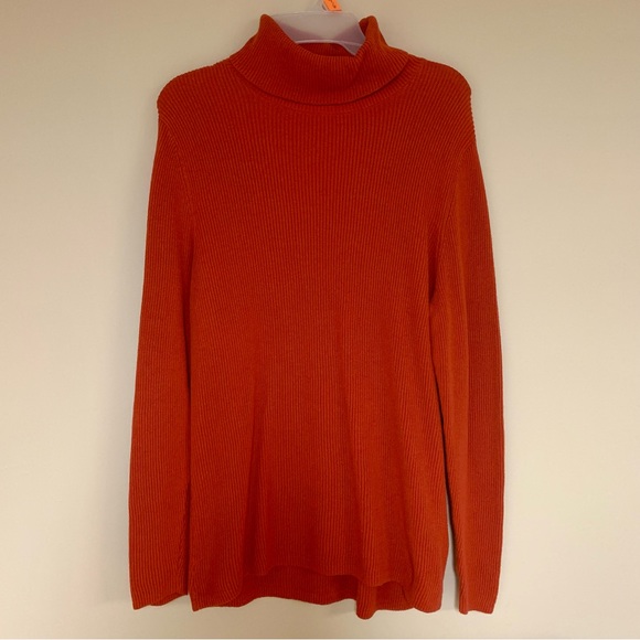 Orange Turtleneck Sweater - Picture 1 of 5
